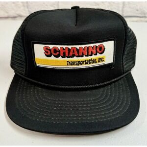Vintage Schanno Transportation Trucker Hat Snapback Adjustable Mesh Cap